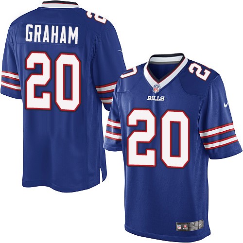 Youth Elite Corey Graham Nike Jersey Royal Blue Home - #20 NFL Buffalo Bills